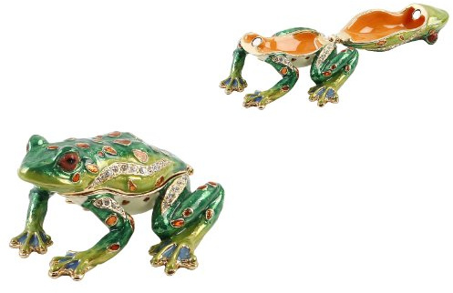 Treasured Trinket Box - Frog about to Jump New Gift