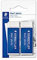 Staedtler Mars Plastic, Gommes plastiques blanches de très haute qualité, Sans phtalates ni latex, Étui blister avec 2 gommes de taille standard, 526 50 BK2D