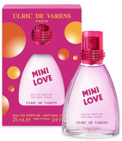 ULRIC DE VARENS - Eau de Parfum Mini Love - Floral Et Fruité - Parfum Femme - Vaporisateur - Made in France - 25 ml