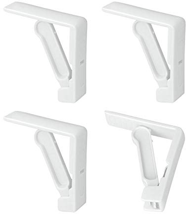 Metaltex 254508 White Plastic Tablecloth Clips x 4