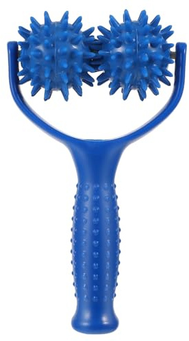 Healifty Manual Massage Roller Stick Handheld Massager for Back Neck Arms Legs 7.87 Inch Portable Body Muscle Relief Tool for Home and Travel
