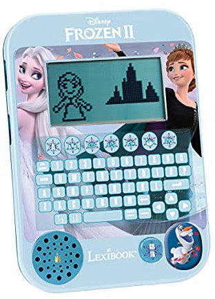 Lexibook, Frozen, Educational Bilingual Interactive Learning Tablet, English/French, Blue/Purple, JCPAD200FZi1