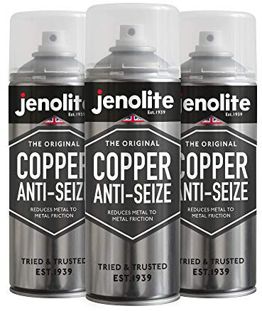 JENOLITE Kupfer Anti-Seize – 3 x 400ml (sehr temperaturbeständig, schützt vor Korrosion und Anfall, verhindert Bremsenquietschen)