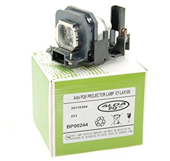 Alda PQ Premium, lámpara de proyector Compatible con los proyectores PANASONIC PT-AX100, PT-AX100E, PT-AX200, PT-AX200E, PT-AX200U, ET-LAX100, lámpara con Carcasa
