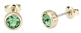 Ted Baker Sinaa Crystal Stud Earrings For Women (Gold Tone/Erinite Crystal)