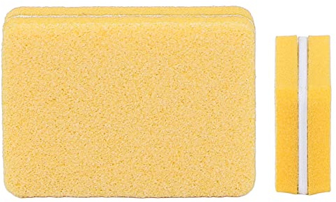 NSXAYIWE Tamponi Per Unghie, 30 Pezzi Mini Tampone Per Unghie Tampone Professionale Lima Per Unghie Lucidatura Per Unghie Portatile Levigatura Blocco Strumento Per Manicure Per Salone di Casa(giallo)