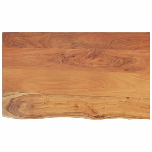 vidaXL Piano Bagno 110x60x3,8 cm Rettangolare Legno Massello di Acacia, Piano d'appoggio per Bagno