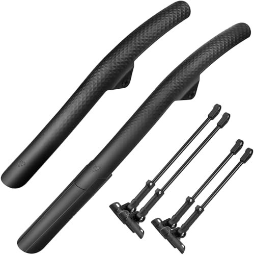 oGoDeal Fahrrad Schutzblech Zubehör Set, Rennrad Schutzblech Fahrrad 28 Zoll für vorne und hinten, Schmutzfänger Fahrradzubehör für Gravelbikes/Rennräder/Cyclocrosser mit Verlängerung
