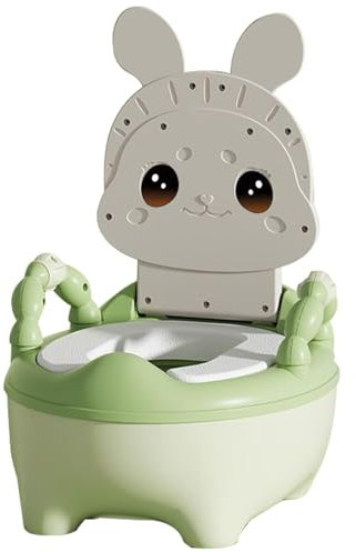 Moreeulsi Tragbares Reise-Töpfchen – leichter Toilettensitz, Töpfchensessel – rutschfeste Unterseite, Kinder-Toilettensitz mit Griff, tragbarer WC-Sitz für drinnen und draußen