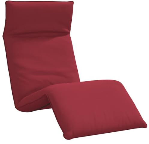 vidaXL Sonnenliege Klappbar Weinrot 175x54x8,5 cm Oxford-Gewebe, Sonnenbett, Liege, Bodenstuhl, Liegestuhl, Chaiselongue, Bodensessel, Relaxsessel
