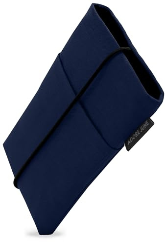 Adore June Funda para Móvil Bene Compatible con 6,7-7,0 Pulgada Smartphones (como iPhone 17 Pro MAX, iPhone 16 Pro MAX, 16 Plus, Galaxy S25 Ultra, Pixel 10 Pro XL), Cierre de Goma, Color Azul Marino
