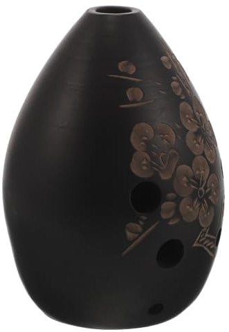 Mikinona Ocarina Tradicional China de Cerámica para Principiantes, Flauta de 8 Agujeros para Estudiantes, Instrumento de Viento Musical Portátil para Práctica y Aprendizaje