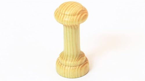 SIRO Kleiderhaken Bopfingen, Schlicht, Holz kiefer natur lackiert, 22 mm x 50 mm x 22 mm, S154A-50HZ6