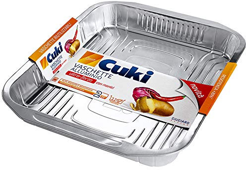 Cuki Lot de 2 bacs en aluminium ultra force,