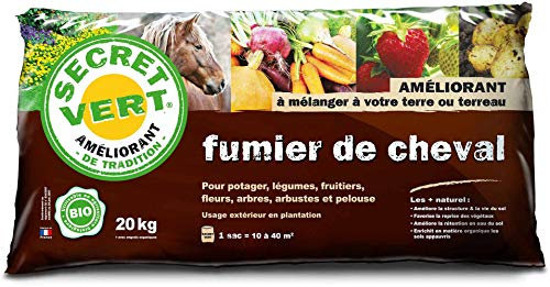Secret Vert Fumier de cheval biologique 20 kg 1