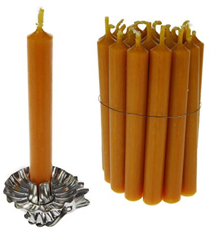 Baumkerzenhalter 20 Clips in Schweifform in Silber mit 40 Kerzen 10% Bienenwachs