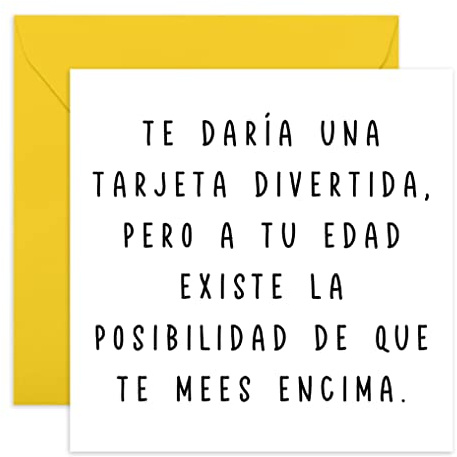 Central 23 - Tarjeta de cumpleaños divertida - Tarjeta de cumpleaños grosera para madre hermana - Humor ingenioso - 50 60 70 - Tarjeta con broma ofensiva