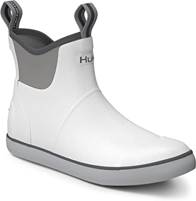 HUK Zapatos Rogue Wave para hombre, botas de pesca y cubierta de alto rendimiento, blanco, (Solid - White), 47 EU