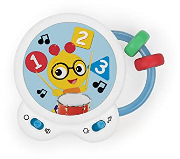 Baby Einstein, Tambor de Juguete Musical Tiny Tempo, 2 Modos Juegos, 21 Sonidos y 6 Canciones, para bebés a Partir de 3 Meses