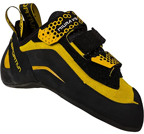 La Sportiva Miura Vs Black/Yellow, Scarpe da Arrampicata Uomo, Nero Giallo, 42 EU