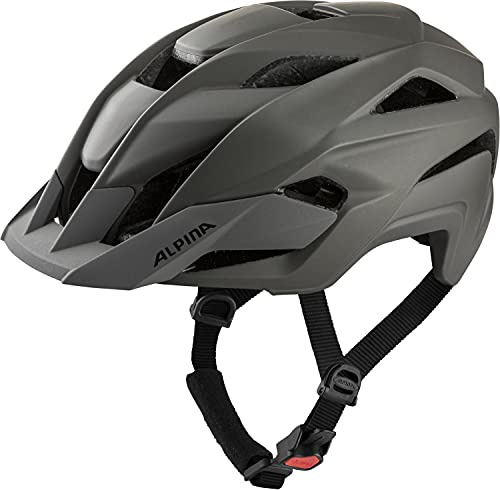 ALPINA KAMLOOP, coffee-grey matt, 51-55 cm, mångsidig all-mountain och trail-hjälm för optimal skydd och komfort för vuxna