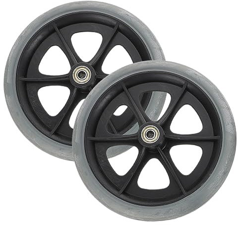 SHINEOFI 2pcs 8 Inch Wheelchair Wheels Front Caster Wheel Replacement Parts for and Walker