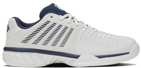 K-Swiss Tennis Express Light 3 Carpet Zapatillas de Tenis para Hombre Blanc De Blanc/Naval Academy 42