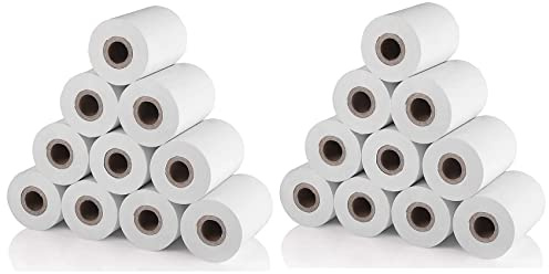 Rastapulz 20 stycken termopapper, för 58 mm 30 mm mini termisk skrivare registrering kassapapper rulle