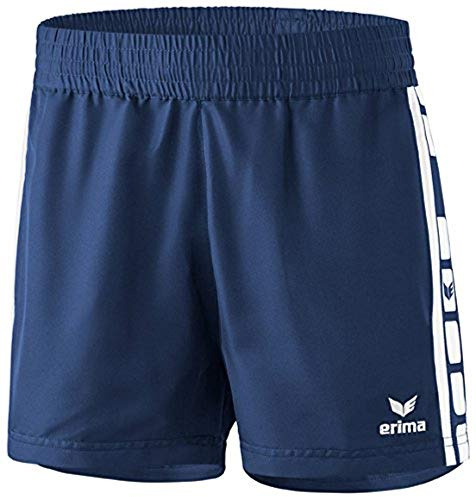 Erima Damen Shorts 5-Cubes, New Navy/Weiß, 40, 109507