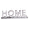 FineBuy Home Deko Schriftzug Design Wohnzimmer ESS-Tisch- Dekoration Wohnung Alu Aluminium Wohndeko Silber 22 cm Aluminiumfigur Dekoschrift elegant Wohndeko Esszimmer modern Designdekoration