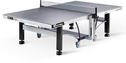 Cornilleau - 740 Longlife Outdoor Ping Pong/Table Tennis Table - Robust - Weatherproof and Shockproof Table for for Gardens, Schools, Parks, Campsites - Laminate 9 mm Anti-Glare Surface - Grey