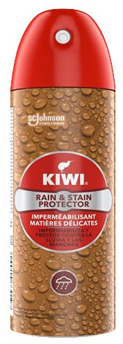 KIWI Imperméabilisant Pluie et taches, Spray imperméabilisant en aérosol, protège vos chaussures, sacs, manteaux, etc. jusqu'à 15 jours de protection contre la pluie, 200 ml
