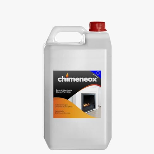 Chimeneox - 2,5L Bioetanol 96% para chimeneas - sin humo - alta combustión