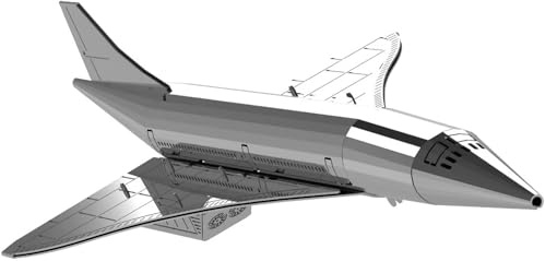 METAL-TIME Supersonic Legend, Metal Concord Model, Cargo Aircraft, Assemble Model Kit, 3D Model DIY Kit, Airplane Working Model, 7 Pieces.