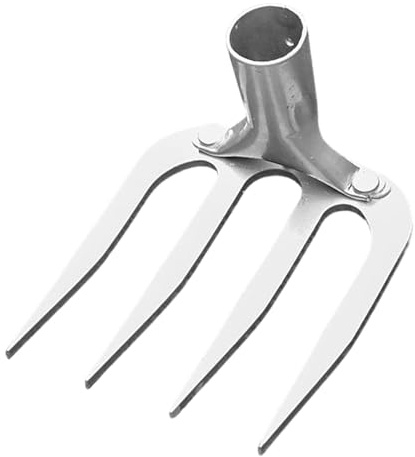MagiDeal Cabezal de rastrillo de jardín, Cabezal de rastrillo de desmalezado, Cabezal de rastrillo agrícola, Cabezal de de jardinería, para Cultivar, 4 Dientes pequeños
