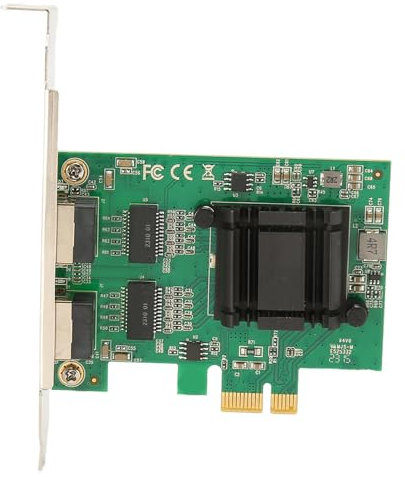 Dubbla RJ45 Gigabit Nätverkskort med 2 RJ45 Portar, PCI Ex1 Till 2 RJ45 Nätverkskort, 10/100/1000 Mbps, för Stationär PC