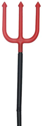 GA COMMUNICATIONS Halloween Scary Prank Props, Realistic Bloody Knives Machete Cleaver & Pitchfork Party Supplies Tricksters Horror Prank Toy Fancy Dress Up Costume Party Accessory, Devil Fork