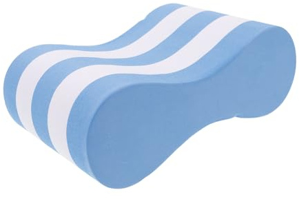 GALPADA Flotador De Tracción para Natación Azul y Blanco, Tabla De Natación Eva, Accesorio De Entrenamiento para Piernas y Fuerza, Tamaño 23.7x15x7 Cm, para Niños y Adultos Piscina