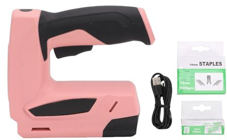 Oreilet Graffatrice Elettrica, Cucitrice a Batteria Tipo U e T, Graffatrice Elettrica e Pistola Sparachiodi per Tappezzeria, Artigianato, Carpenteria, Fai da Te, Legno, Casa