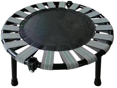 Bärbar hopfällbar trampolin för småbarnsrunda Hoppande Säng Leksak Fitness Trampolin med 165 LB Viktkapacitet Säker och kul inomhus/utomhusträning för barn