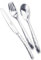 Lebrun Couverts - Ménagère et Service 24 Pièces FACETTE- Acer Inox -Coffret Table 6 Personnes -Set de 24 Couverts Art de la table -6 Fourchettes, 6 Couteaux, 6 Cuillères à soupe et 6 Petites Cuillères