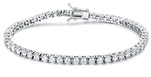 BRACCIALE TENNIS DA DONNA IN ARGENTO 925 CON ZIRCONI TAGLIO BRILLANTE