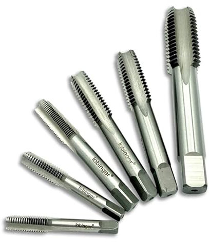 Lobinger® HSS Gewindebohrer Zoll UNC UNF Gewindeschneider viele Größen Inch (3/8-24 UNF)