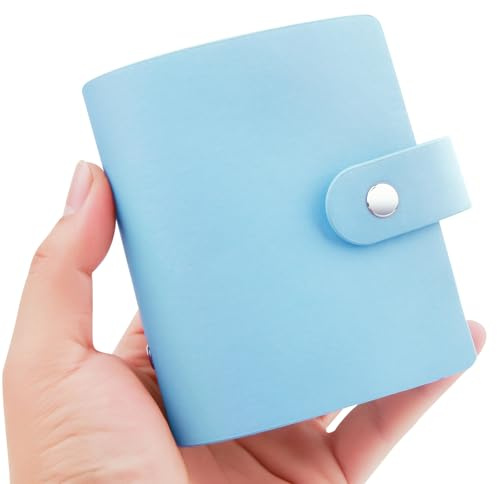 Ruibytree 52 Pockets Small Photo Album 2x3 for Fujifilm Instax Mini Series Instant Film, Polaroid Snap, Z2300, SocialMatic Instant Cameras & Zip Printer (Blue, 1Pack)