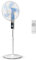 Rowenta Turbo Silence Standventilator, nur 35 dB(A) im Silent Night-Modus, energiesparend, 12 Geschwindigkeiten, digitaler LED-Bildschirm, Timer, Fernbedienung, Weiß, VU5650F0