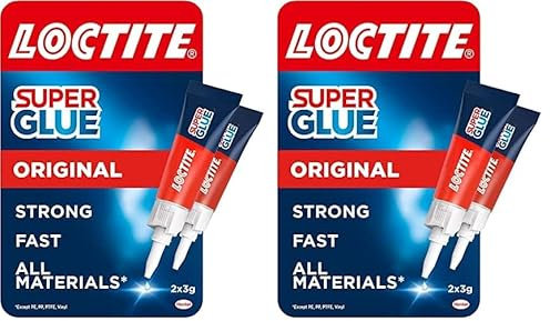 Loctite Universal, Strong All Purpose Super Glue for Repairs, Clear Glue Liquid for Various Materials, Easy to Use Instant Super Glue, 2 x 3g (Pack of 2)