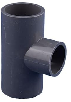 Valvola di ritegno a battente in PVC, tubo saldato a solvente, raccordo a T riduzione a 3 vie in for irrigazione e acquario, diametro interno multicolore 20-50 mm (blu, 32x25 mm)(Grey,25x20mm)