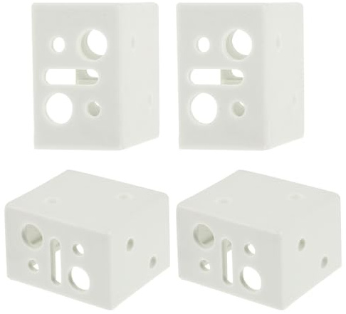 TEMPNAP 4 Piezas de Accesorios de Instalación para Persianas de 25 Mm, Fijadores Dobles para Persianas Enrollables, Suministros Resistentes para Montaje en Ventanas, Accesorios Prácticos