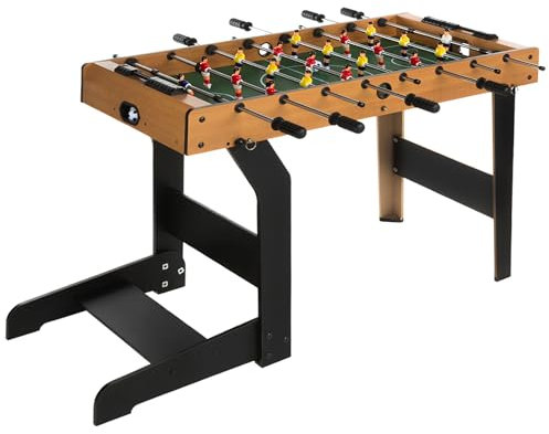 ColorBaby 85332 CBGames Tischfußball aus Holz, zusammenklappbar, Einfarbig, 101 x 51 x 68 cm