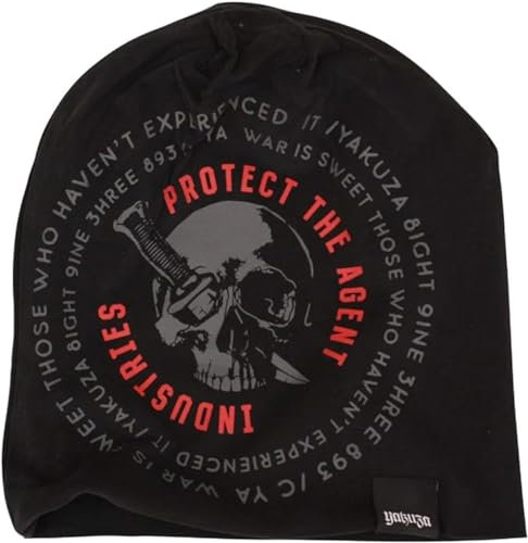 Yakuza Unisex Protect Beanie Mütze, Schwarz, Einheitsgröße